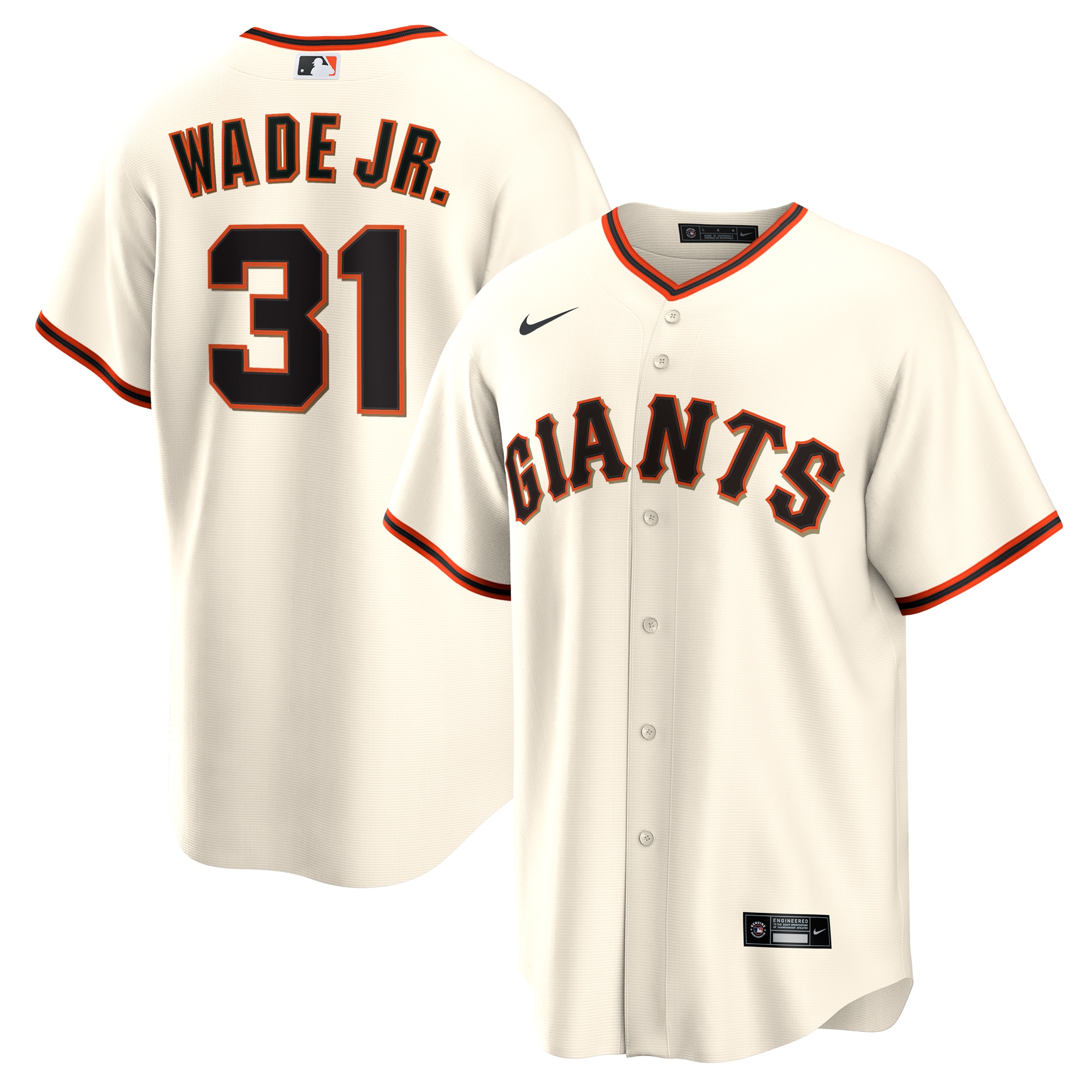 LaMonte Wade Jr. San Francisco Giants Home Replica Player Jersey – Cream