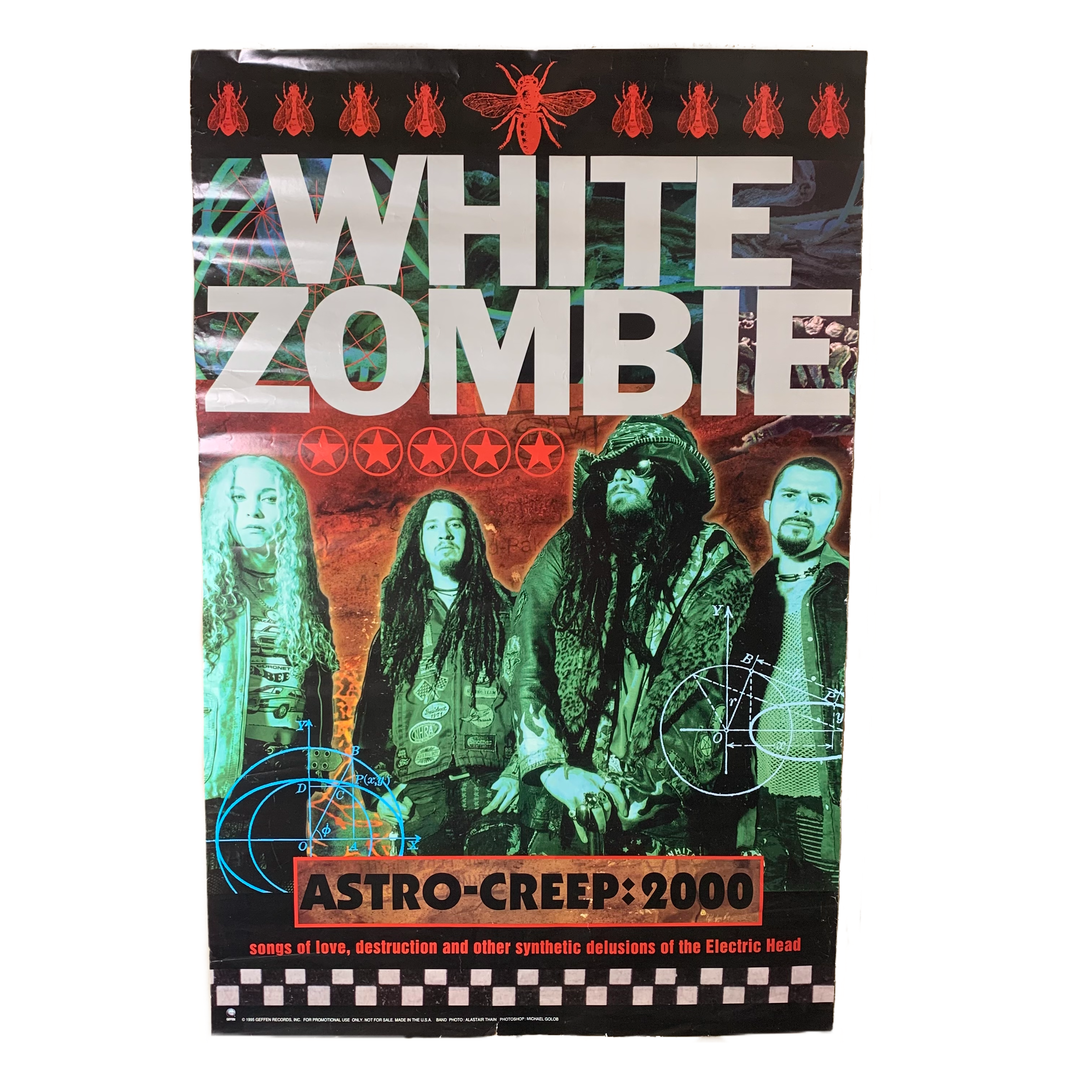 Vintage White Zombie “Astro-Creep: 2000” Geffen Records Promotional Poster