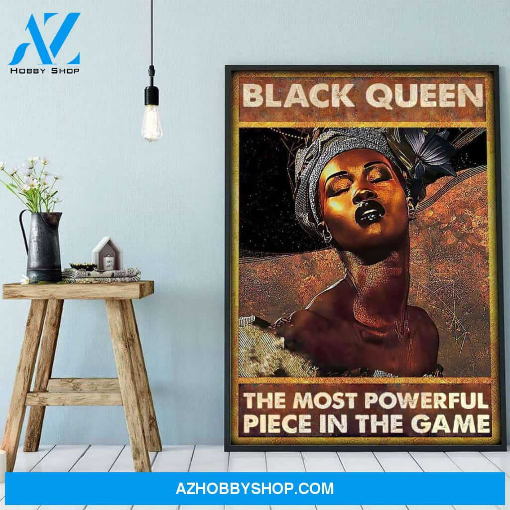 Black Queen In The Game Canvas And Poster 1