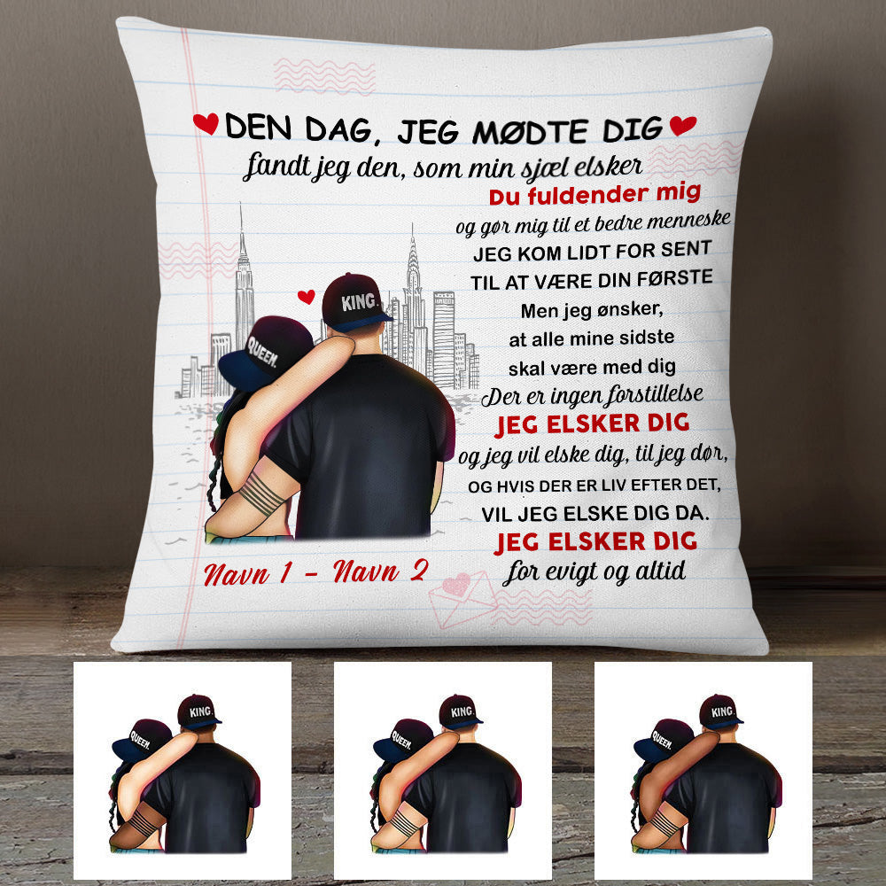 Personalized Couple Danish Par Pillow Ap61 26O53 (Insert Included)