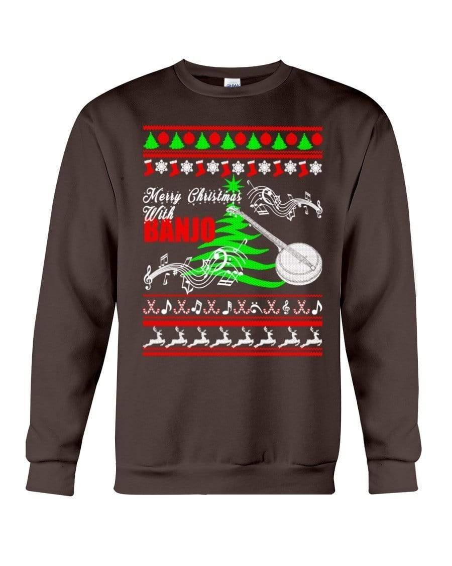 Banjo Crewneck Sweatshirt – Unisex – Sizes Small to 5XL Ugly Christmas Sweater