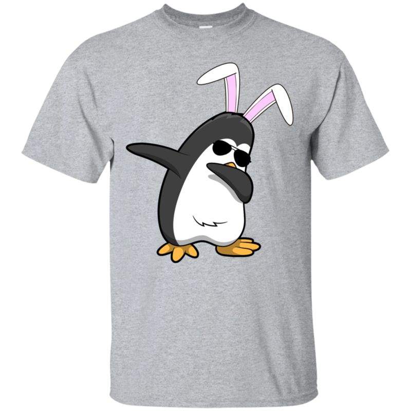 Dabbing Easter Bunny Shirt Penguin Dab Boys Girls Kids Gift