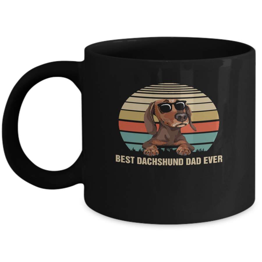 Vintage Dachshund Dad Gifts Best Dachshund Dad Ever Mug