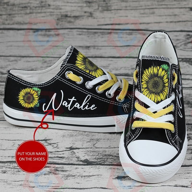 Sunflower Best Custom Personalized Name Low Top Shoes