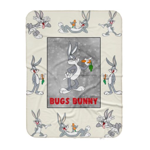 Bugs Bunny Quilt Sherpa Blanket