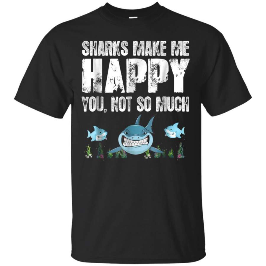 AGR Sharks Make Me Happy T Shirt Jaq T-shirt