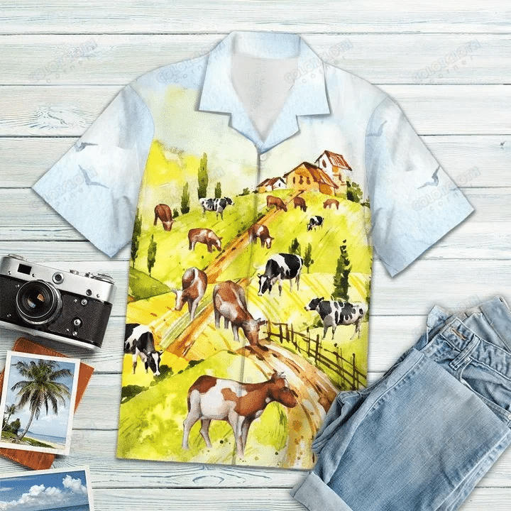 Cow On The Farm Hawaii Shirt Ha79751