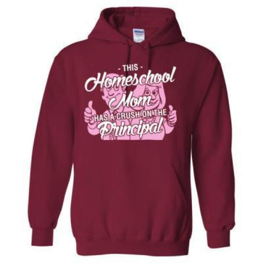 AGR This Homeschool Mom Has A Crush On The Principal – Heavy Blend™ Hooded Sweatshirt