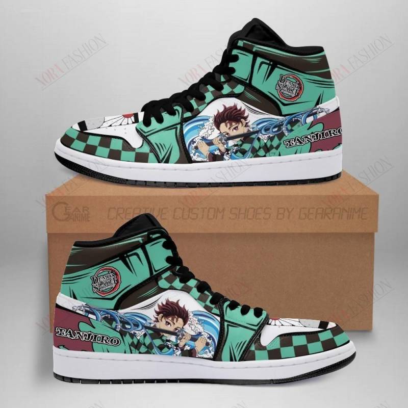 Tanjro Shoes Boots Skill Water Breathing Demon Slayer Anime Sneakers Fan