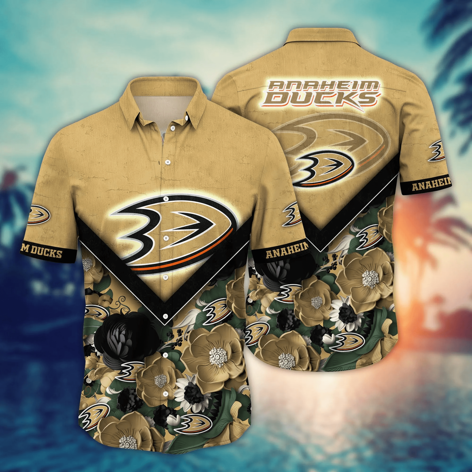 Anaheim Ducks Nhl Hawaiian Shirt Custom Festivals Pitch Sport Shirts