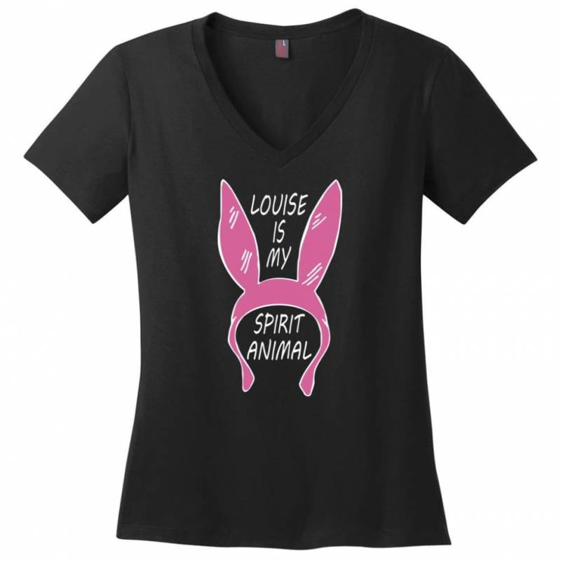 Louise Is My Spirit Animal Louise Belcher&#39;s Shirt Hoodie Sweater - Ladies V-Neck | saledales