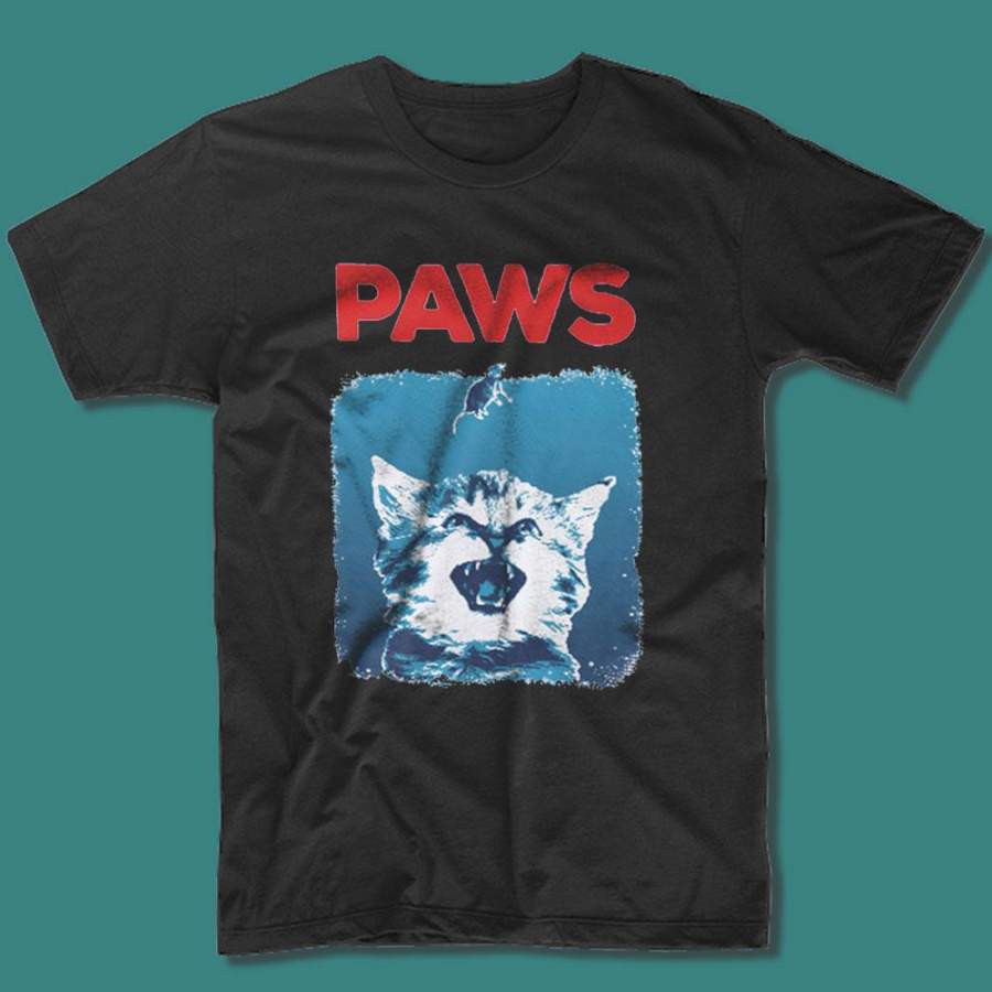 Cat Kitten Parody Jaws Men’S T Shirt