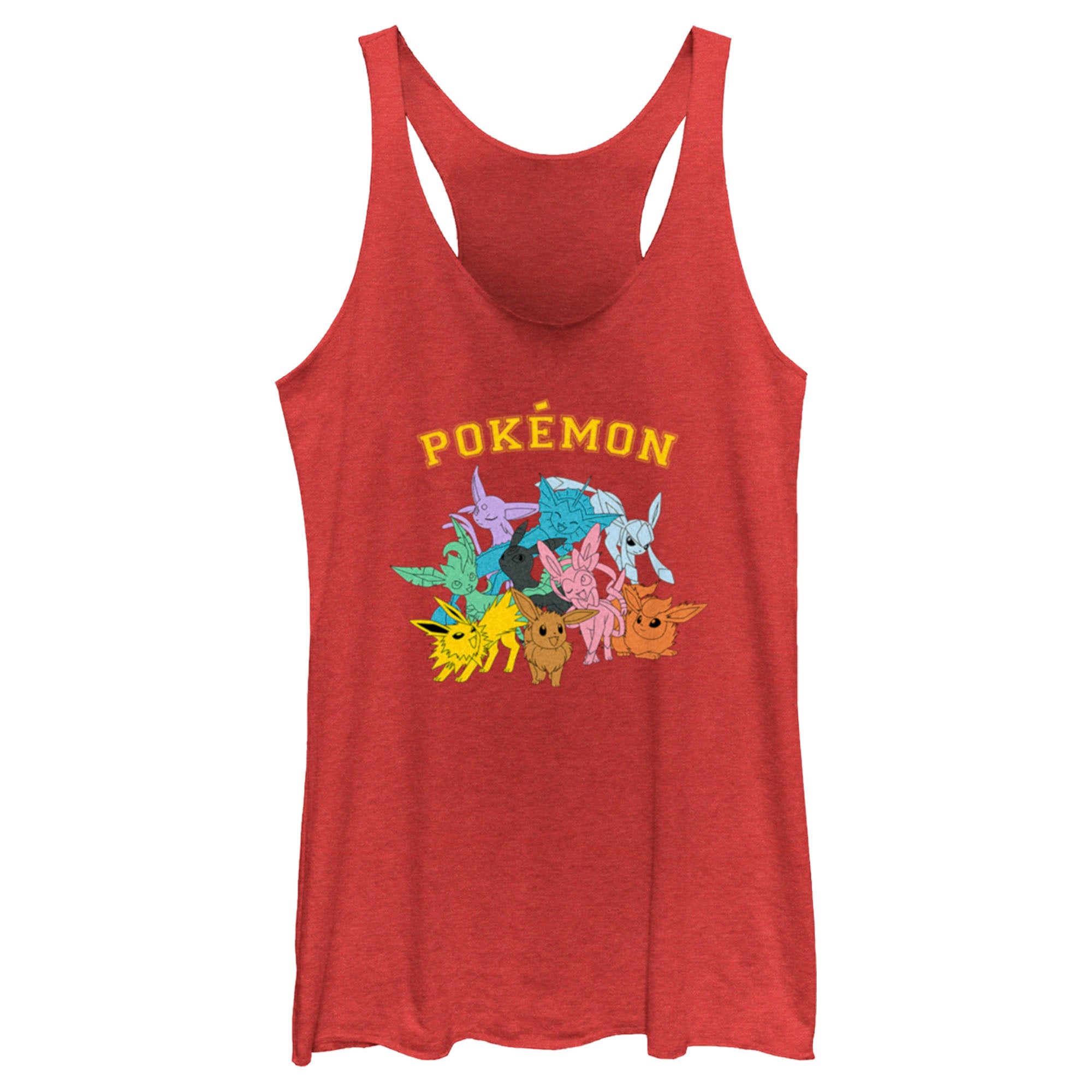 Women’S Pokemon Eeveelutions Racerback Tank Top