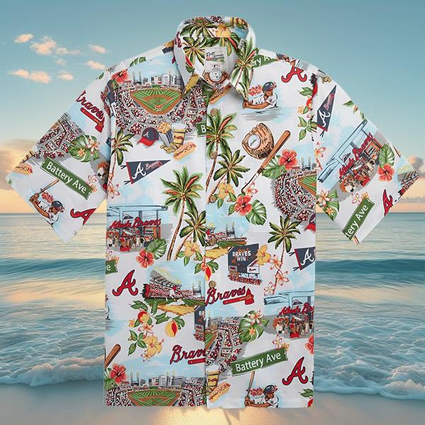 Reyn Spooner Atlanta Braves Hawaiian Shirt