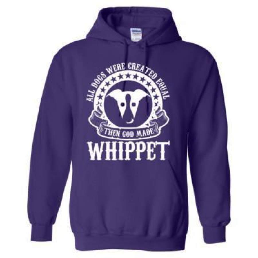 AGR All Dogs Were Created Equal God Made Whippet – Heavy Blend™ Hooded Sweatshirt