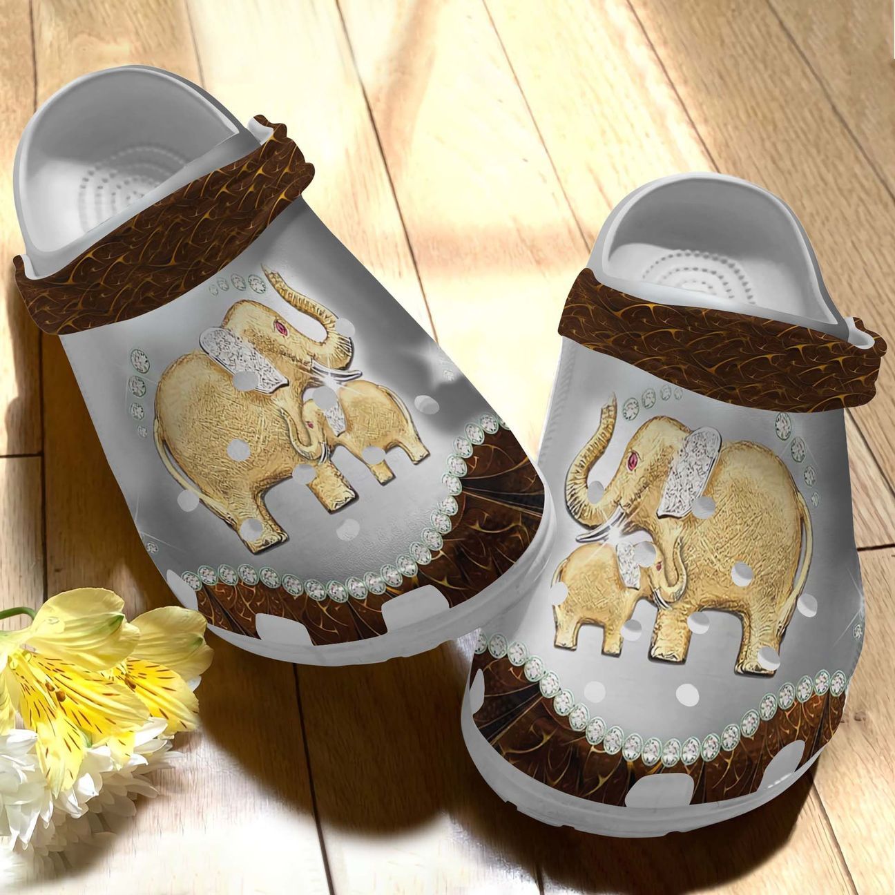 Amazing Elephant Personalize Clog, Custom Name, Text, Fashion Style For Women, Men, Kid, Print 3D