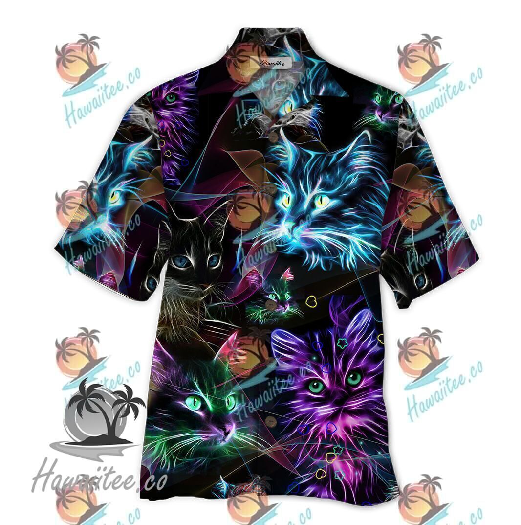 Cat Colorful Awesome Design Unisex Hawaii Shirt For Men And Women Ha88852