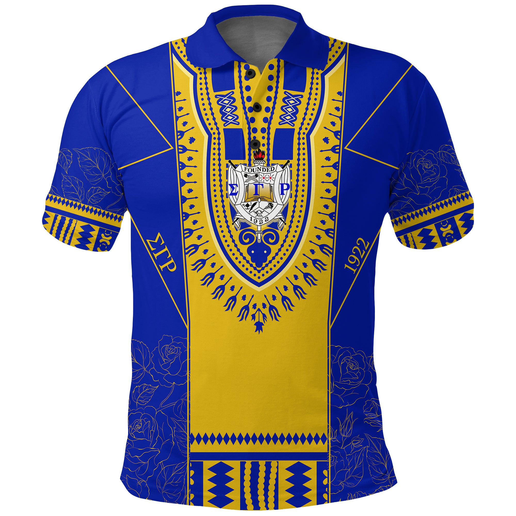 Sigma Gamma Rho Personalized Polo Shirt Rhoyalty Dashiki Design Lt7