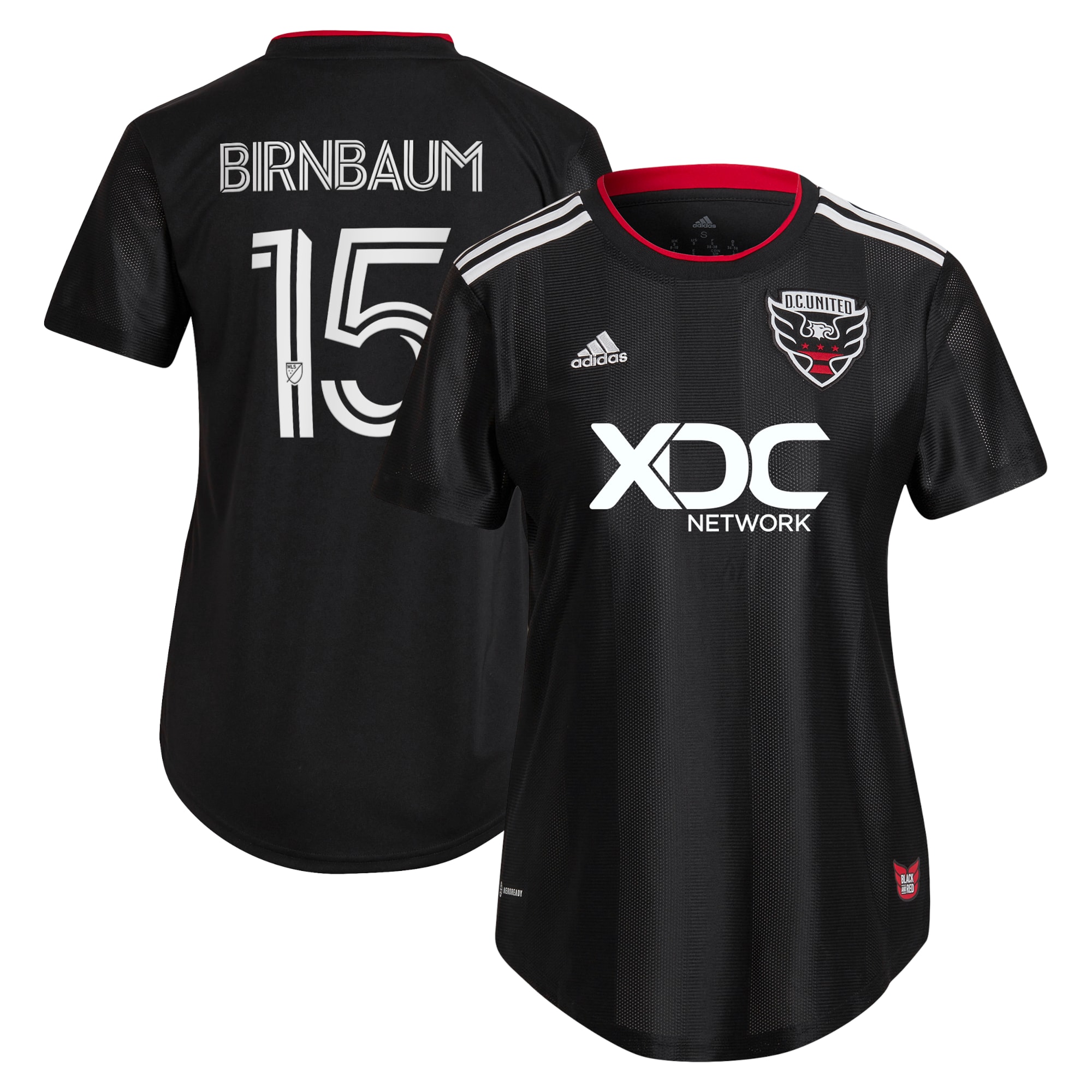 Steve Birnbaum D.c. United Womens 2022 Black And Red Kit Player Jersey – Black