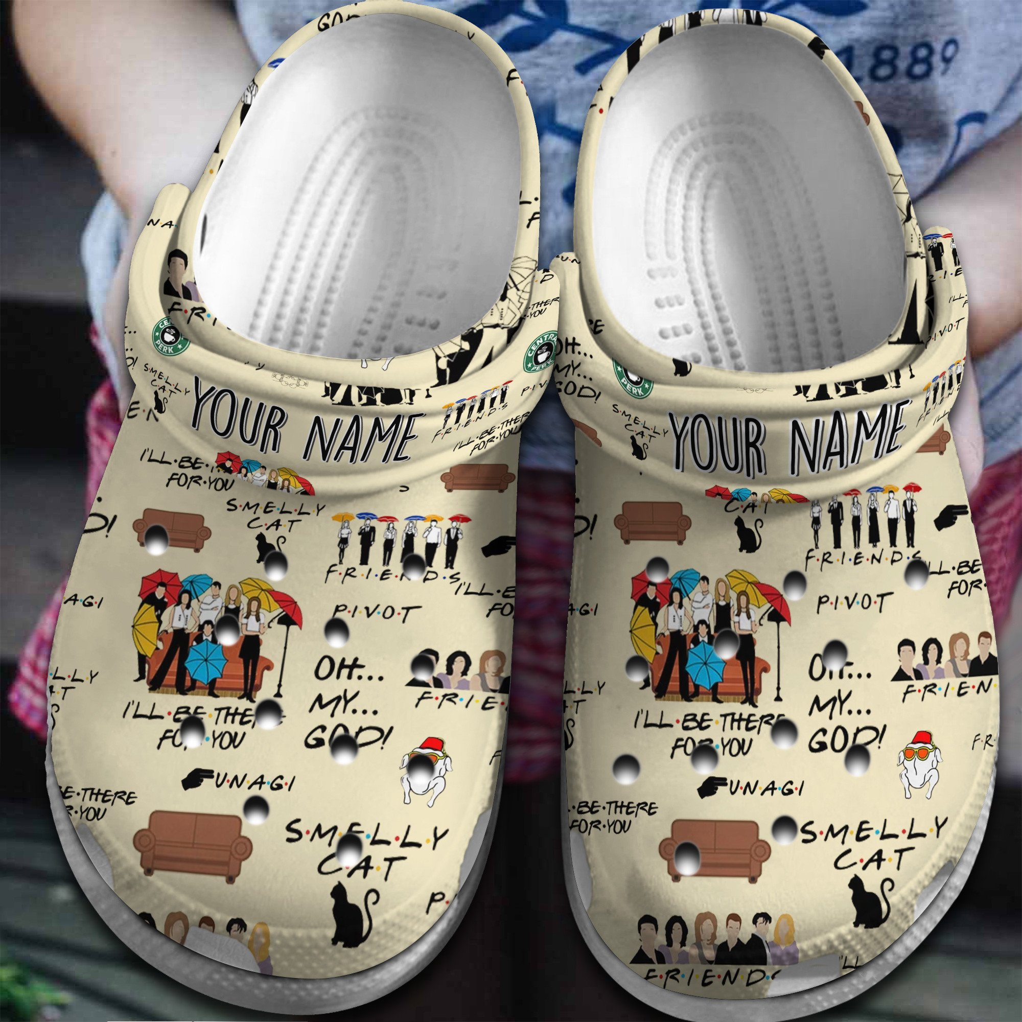 Friends Tv Series Crocss Clogs For Men Women And Kid K3Vqju1H