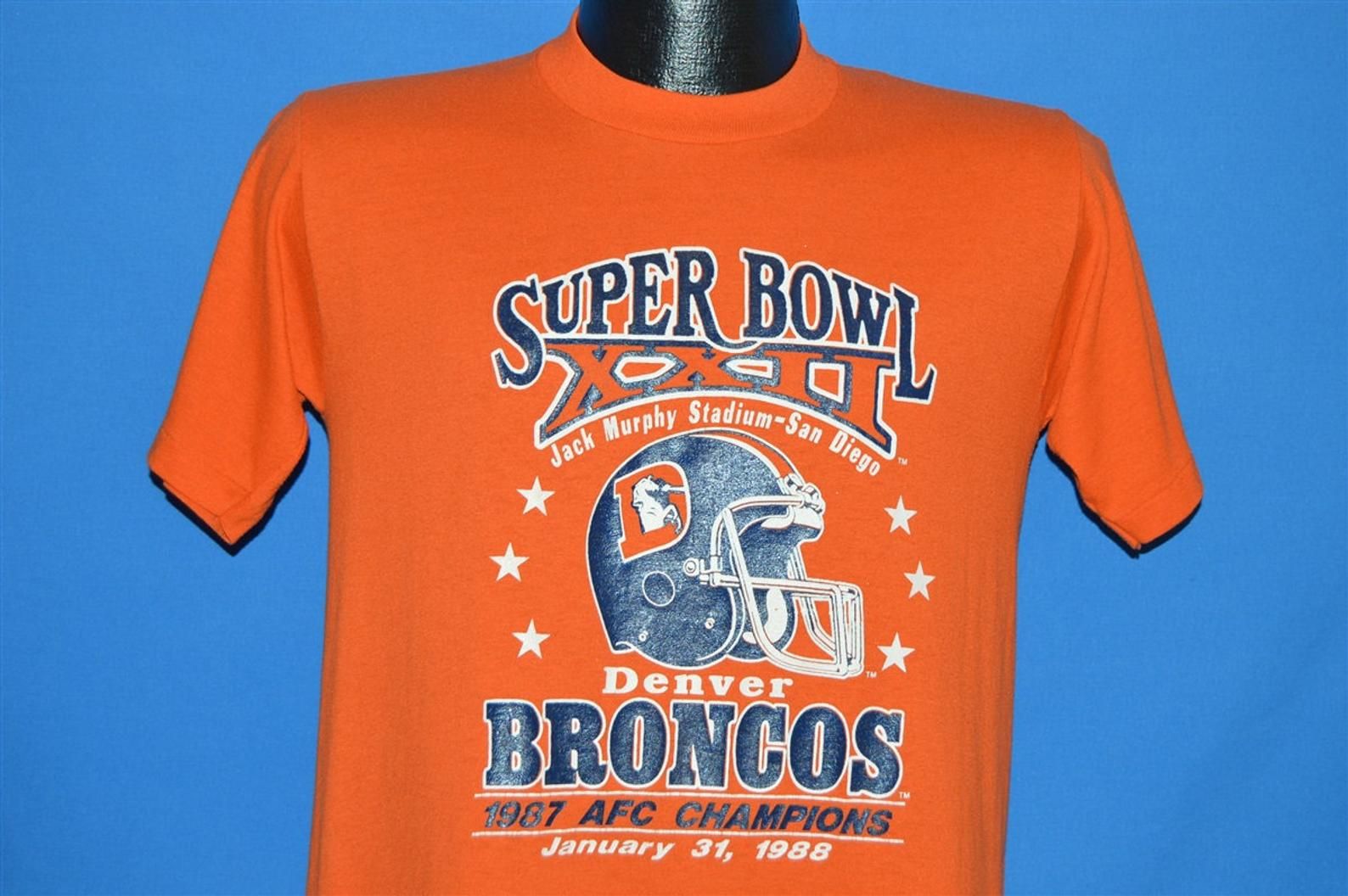 80S Denver Broncos Super Bowl Xxii T-Shirt Football