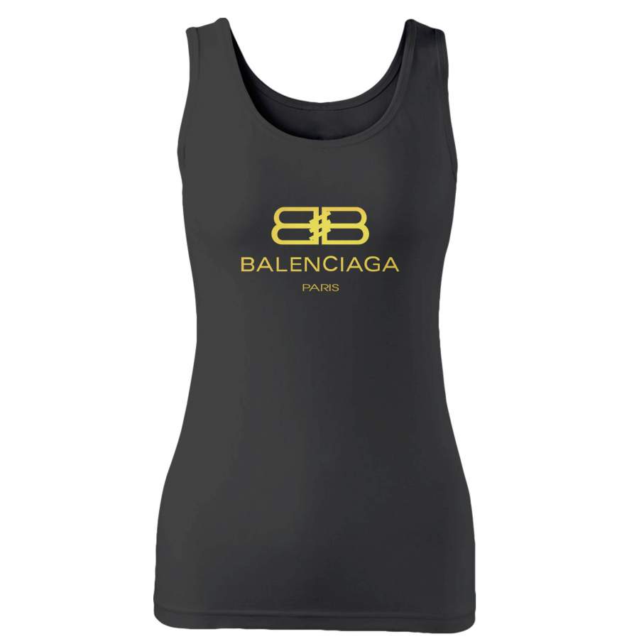 Bb Balenciaga Gold Woman’s Tank Top