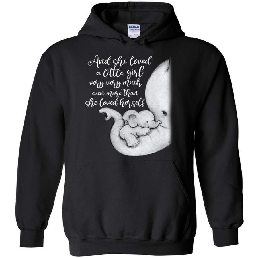 Elephants And she loved a little girl very very much Hoodie