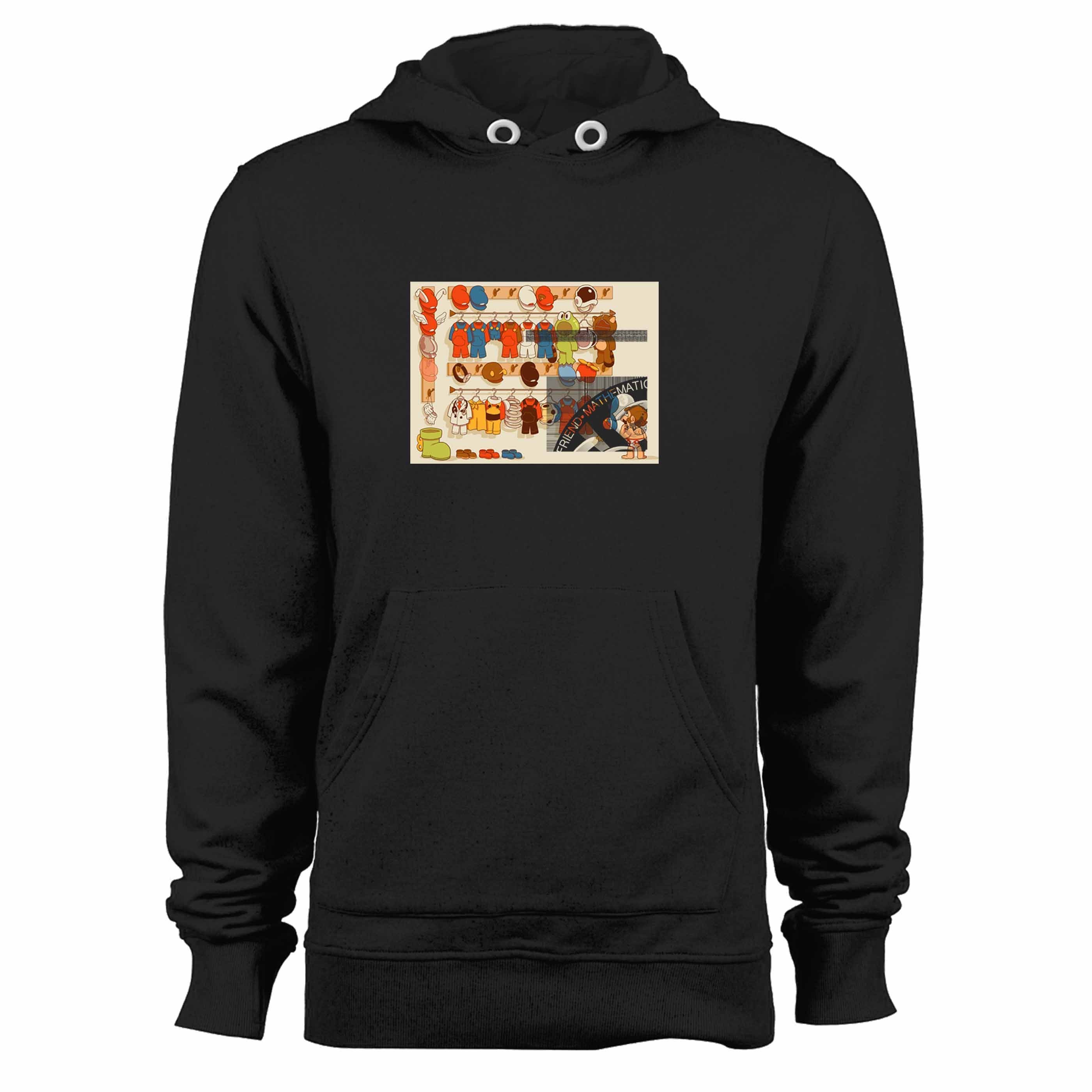 super mario clothes funny parody Unisex Hoodie