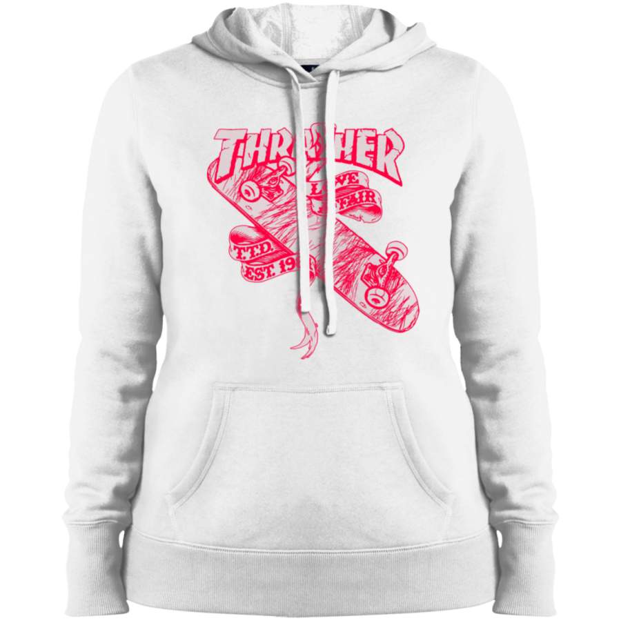 Thrasher Love Affair TTD EST 1981 red design Ladies’ Pullover Hoodie