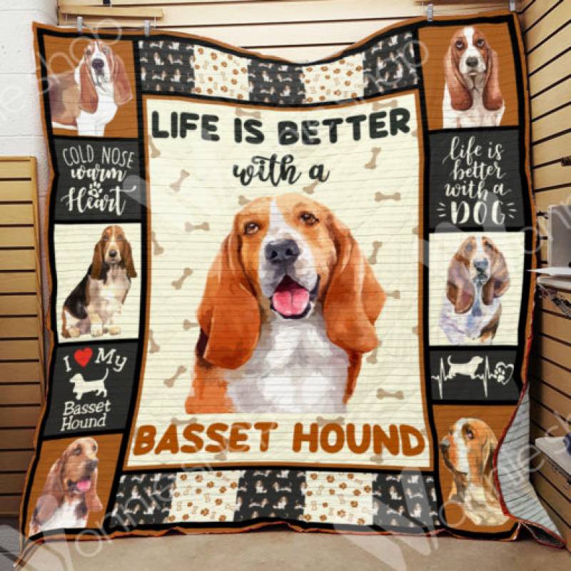 Basset Hound Dog Blanket NOV3001 67O51