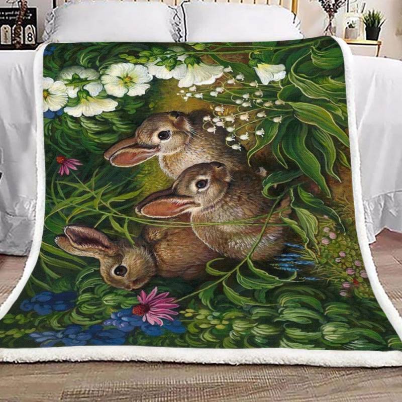 Rabbit NT1601265S Sherpa Fleece Blanket