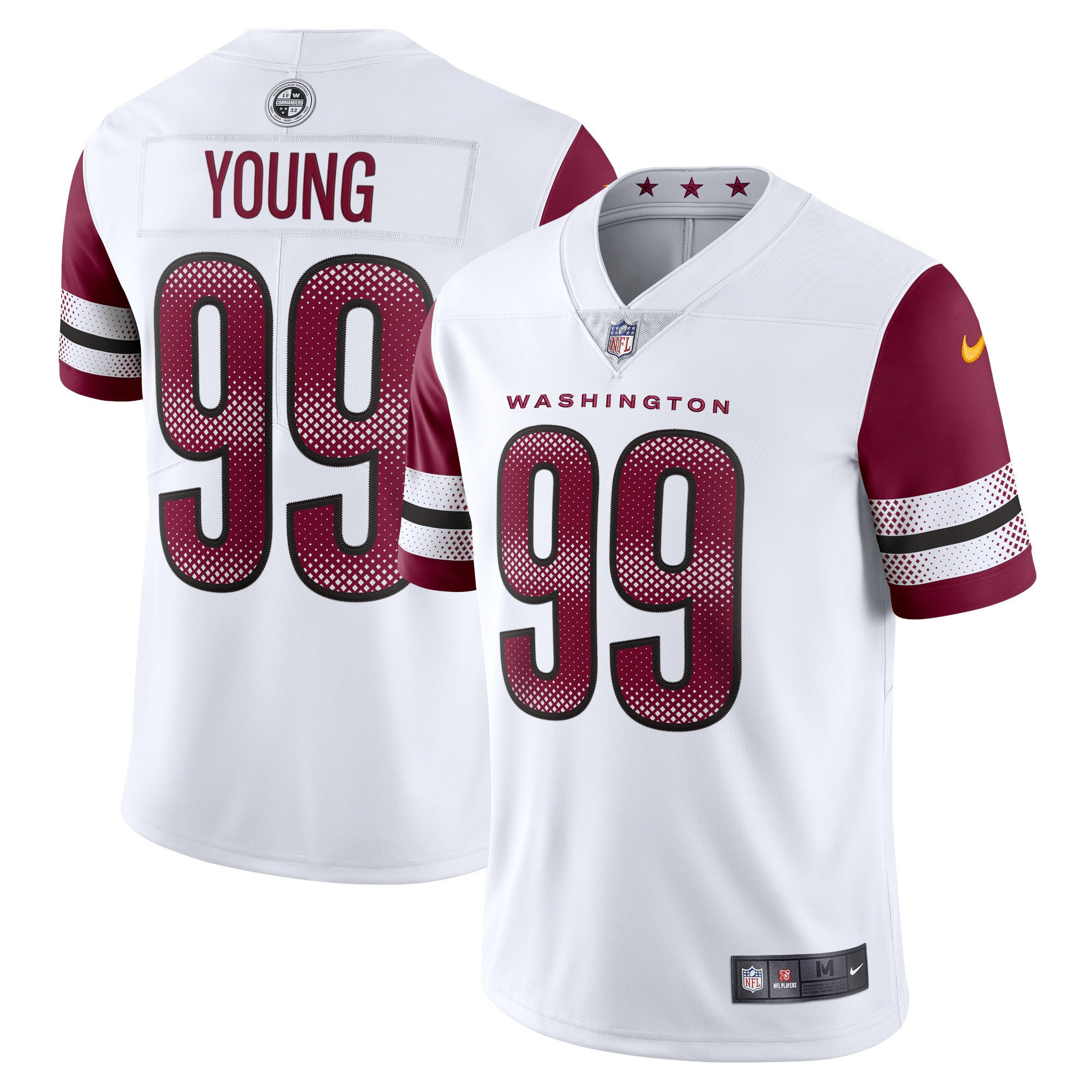 Chase Young Washington Commanders Vapor Limited Jersey – White NFL