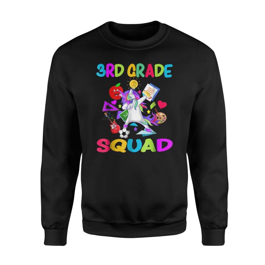 3rd Grade Squad Dabbing Unicorn Back To School Sweatshirt