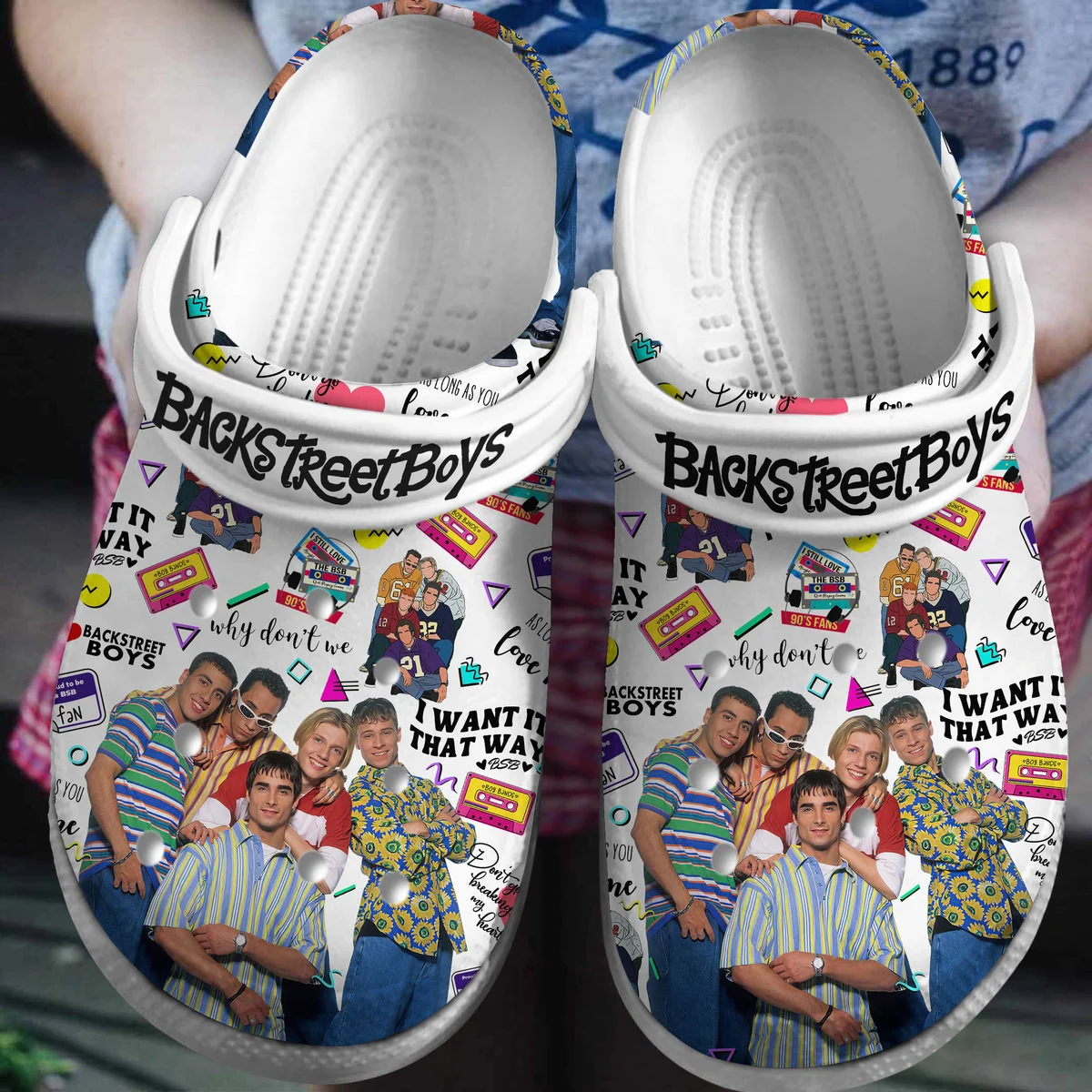 Premium Backstreet Boys Music Crocs Crocband Clogs Shoes Comfortable For Men Women and Kids