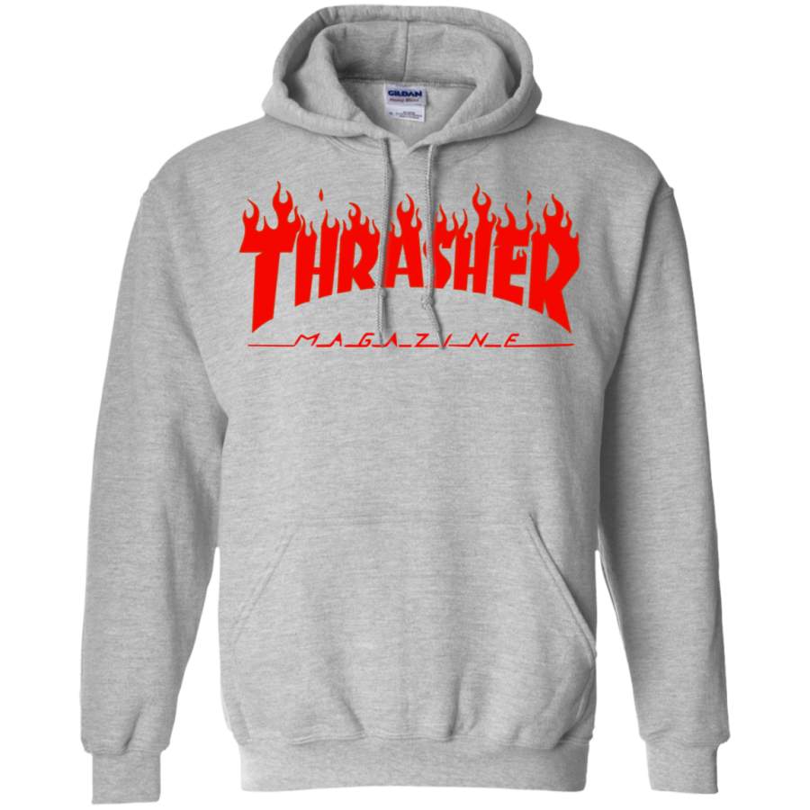 Thrasher Magazine – Skateboarding – Red Design Pullover Hoodie