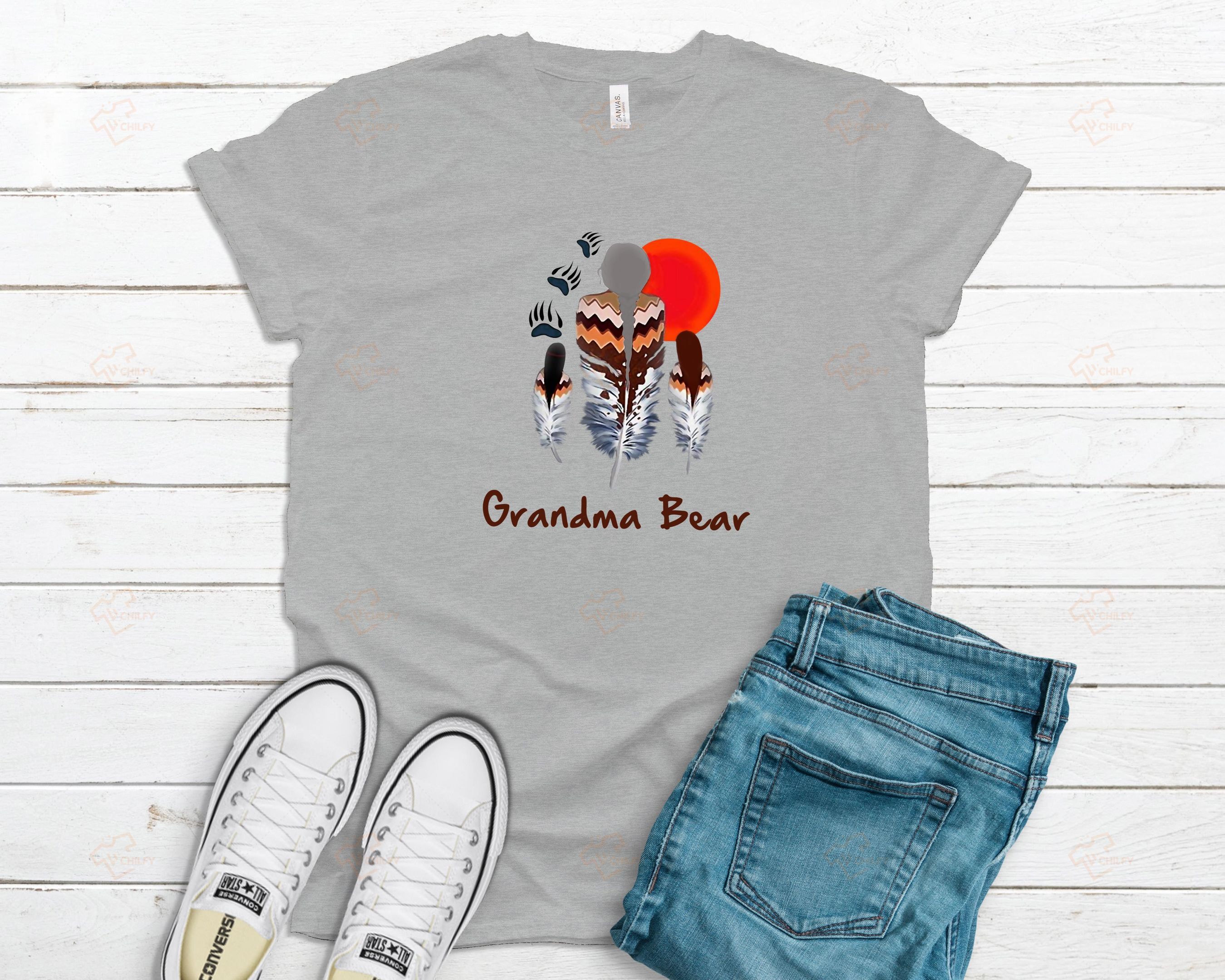 Grandma Bear shirt, Mama shirt, Mom shirt, Native Family shirt, Gifts for family