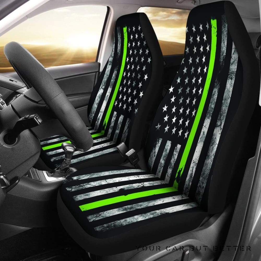 Thin Lime Green Line Seat Covers Custom 205621