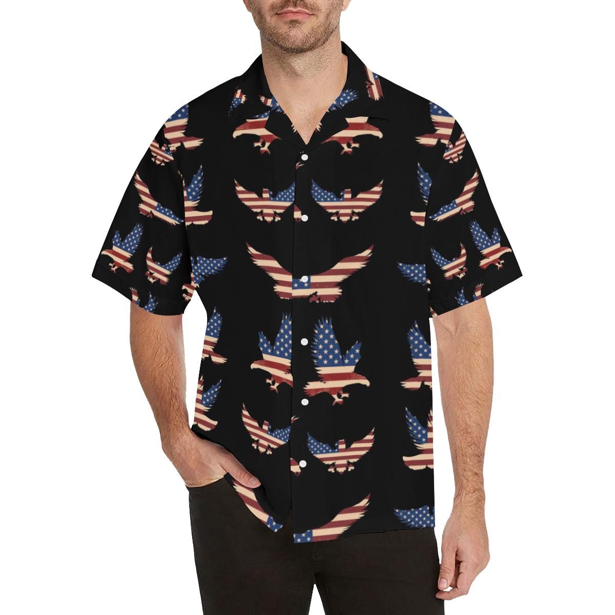 Eagle Pattern Print Design 04 All Over Hawaii Shirt Ha92132