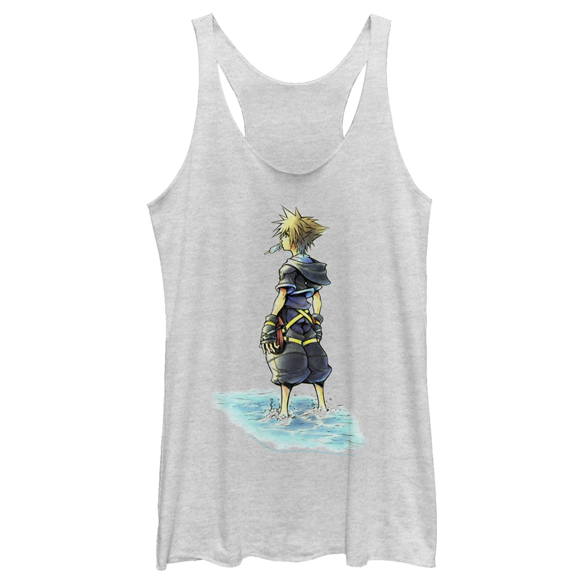 Women’S Kingdom Hearts 1 Beach Sora Racerback Tank Top