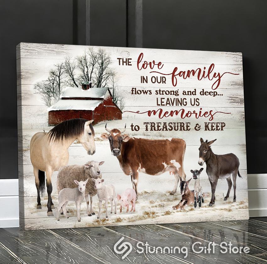 Stunning Gift Awesome Canvas Animal Farm Wall Art To Treasure And Keep