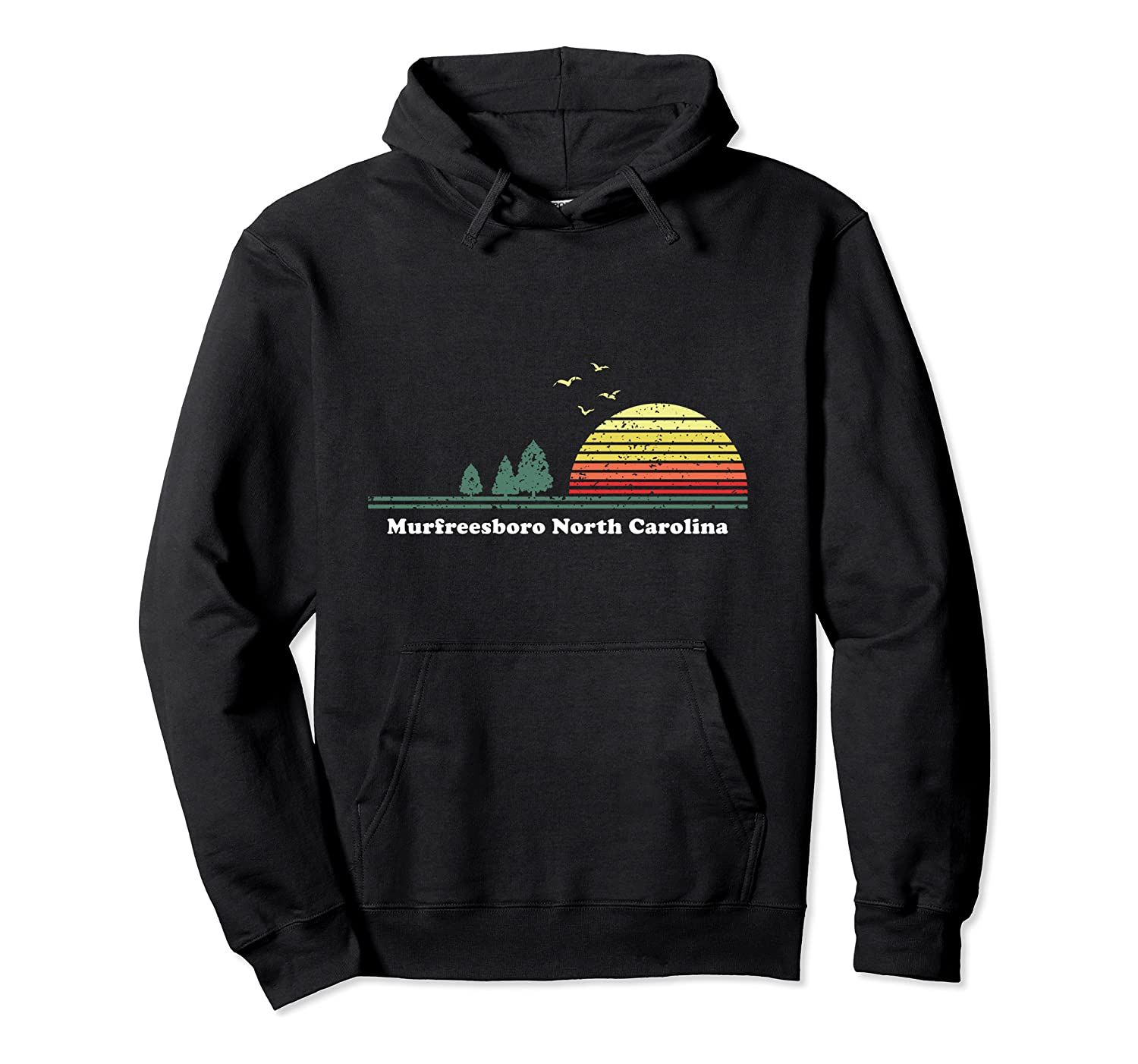 Vintage Murfreesboro, North Carolina Sunset Souvenir Print Pullover Hoodie, T-Shirt, Sweatshirt, Tank Top, Racerback, Dolman