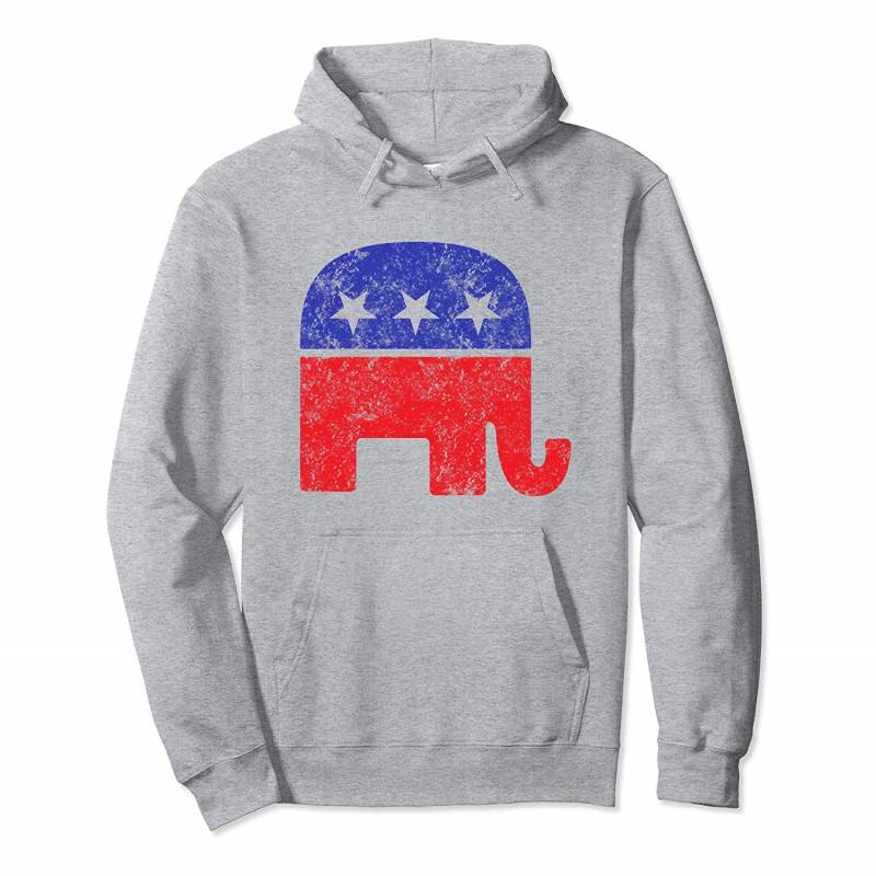 Republican Elephant Vintage Logo Pullover Hoodie, T-Shirt, Sweatshirt