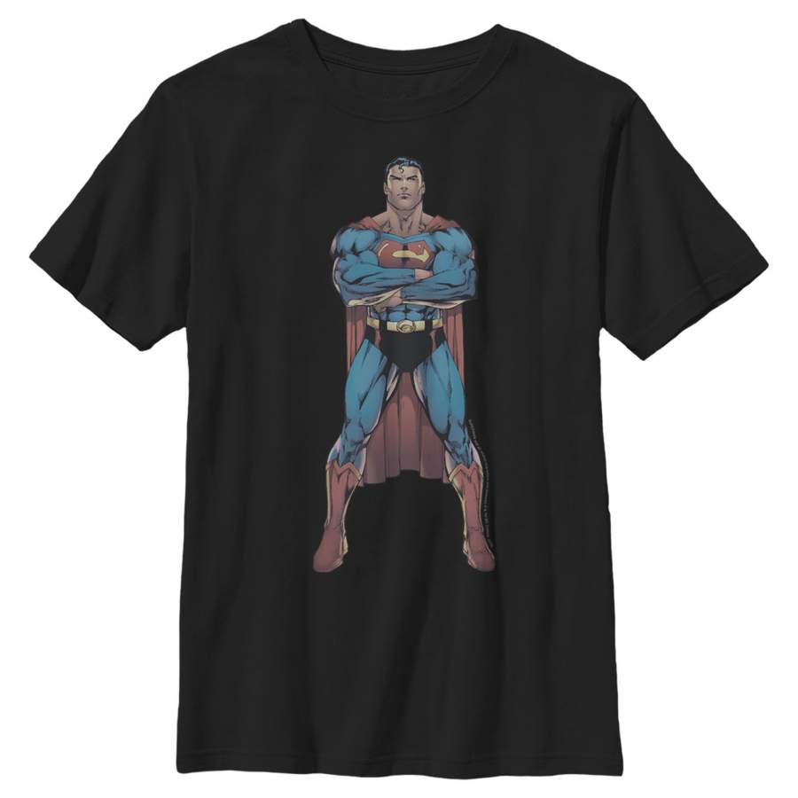 Superman Boy’s Bold Hero Pose  T Shirt