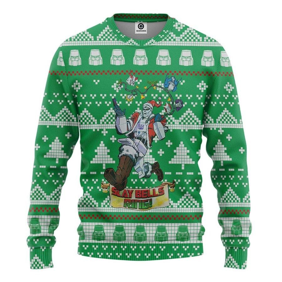 3D Megatron Ugly Christmas Sweater Custom Tshirt Hoodie Apparel Personalized Trending Gift Hoodie