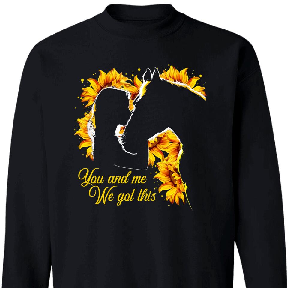 You And Me We Git This Girl Horse Lovers Sweatshirt – Trending Personalized