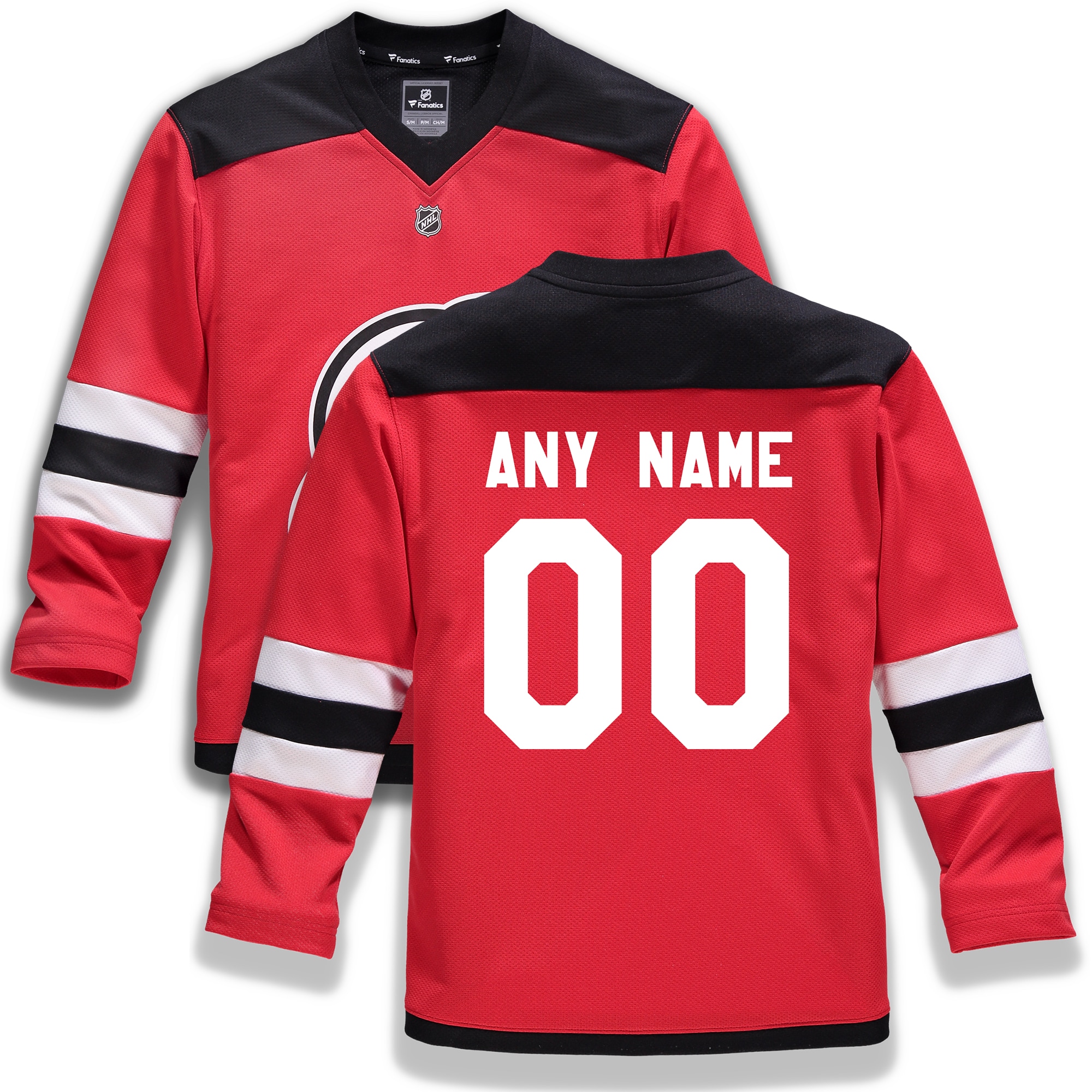 New Jersey Devils Branded Youth Home Replica Custom Jersey – Red