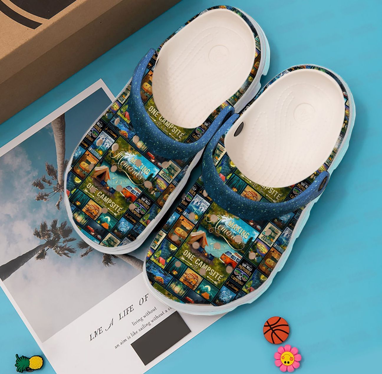 Camping Personalized Clog, Custom Name, Text, Color, Number Fashion Style For Women, Men, Kid, Print 3D Making Memories