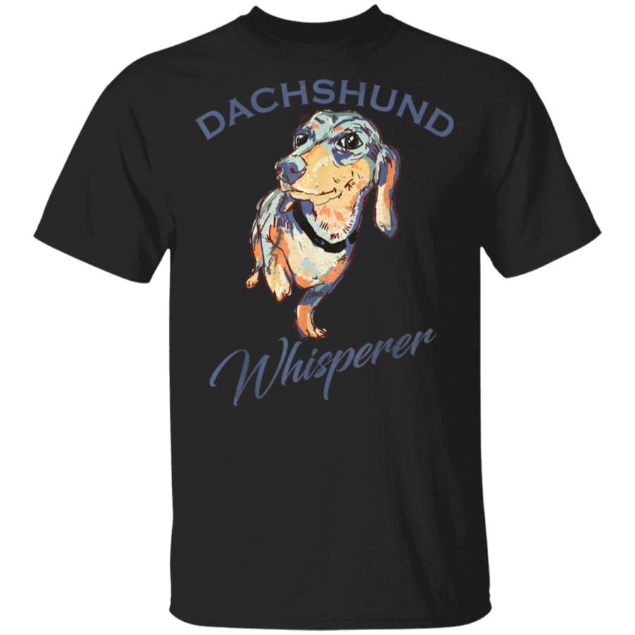 Vintage Dachshund Whisperer Gift Love Wiener Dog Funny TShirt