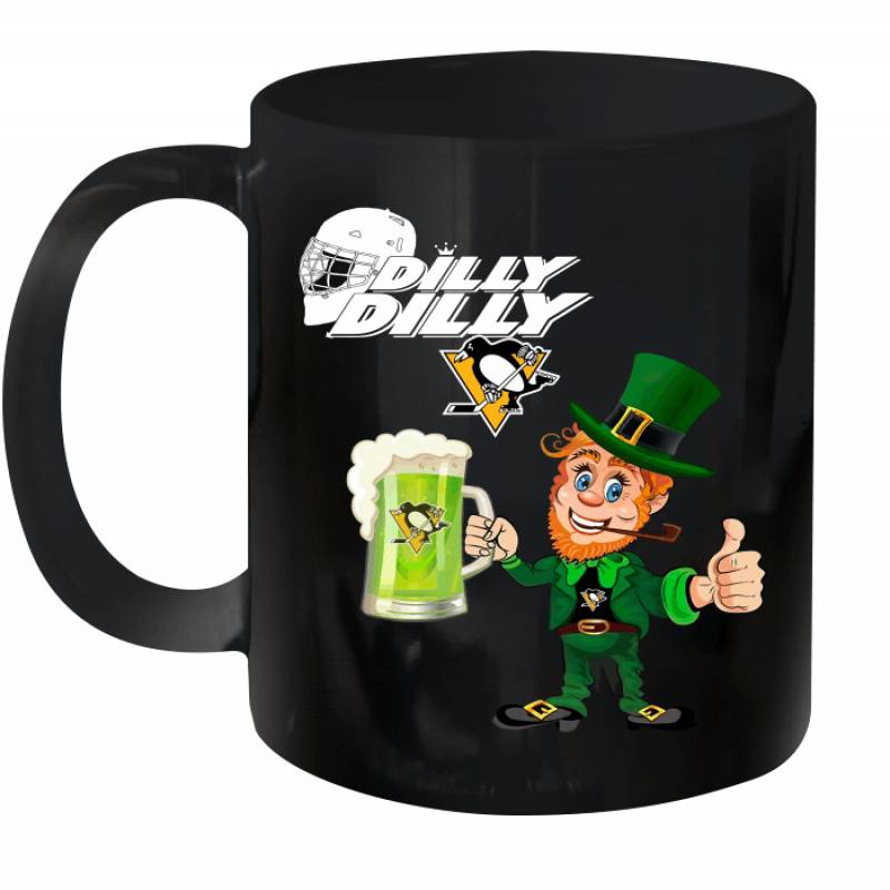 Pittsburgh Penguins Dilly Dilly Saint Patrick Day Ceramic Mug 11oz