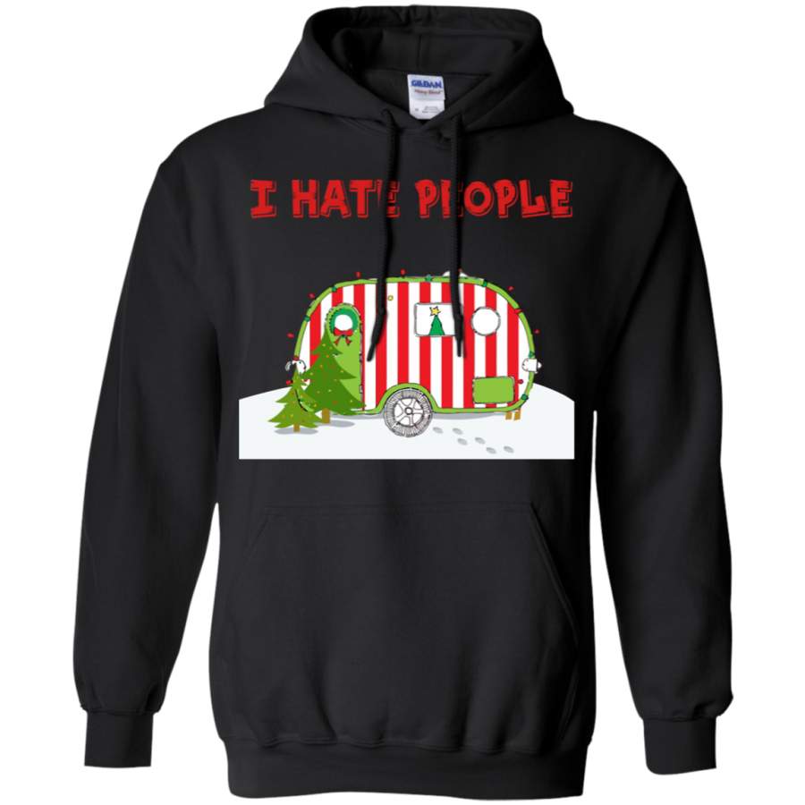 AGR I Hate People Christmas Camping Hoodie